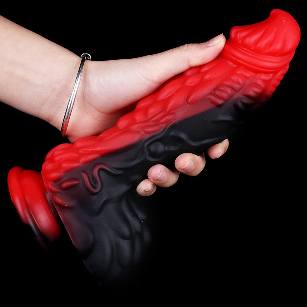 Sangle sans bretelles sur gode dragon godemichet anal - godes monstre en silicone jouets sexuels anaux