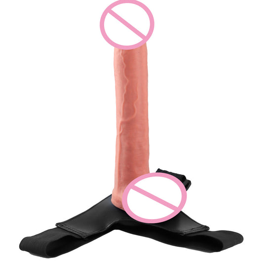 11 Zoll trägerloser Umschnalldildo - Realistische Dildos Vaginal-Anal-Pärchen-Sexspielzeug für Frauen