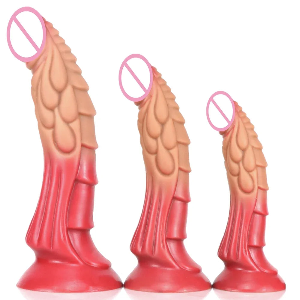 Fantasy Monster Dildo Butt Plug - Realistische Drachententakeldildos Analsexspielzeug