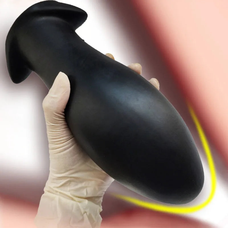 Godemichet anal en silicone - Énorme stimulateur anal doux pour vagin - Jouets sexuels pour hommes et femmes