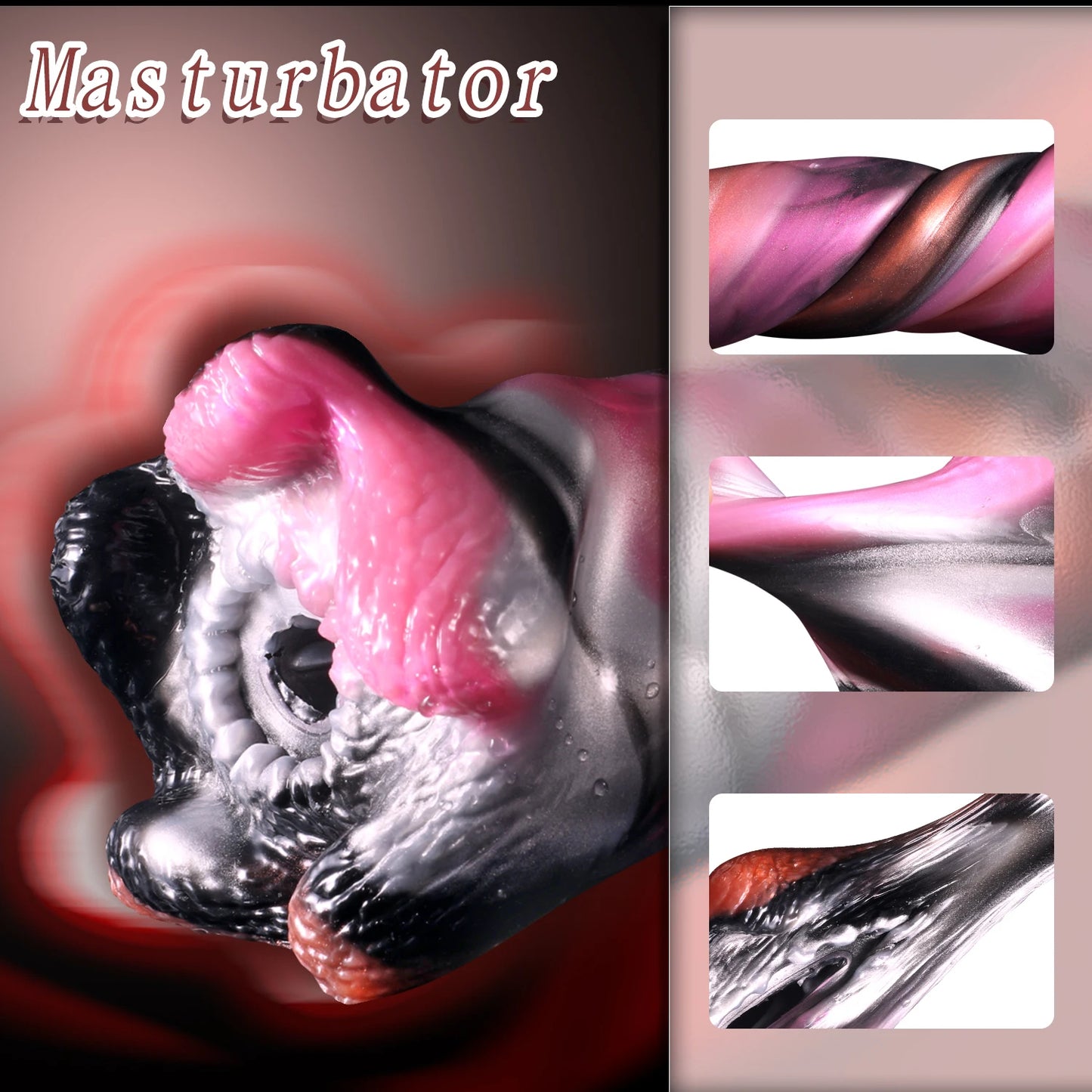 Monster Pocket Pussy Beast Sex Blowjob - Coupe de masturbation en silicone Alienpussy pour homme
