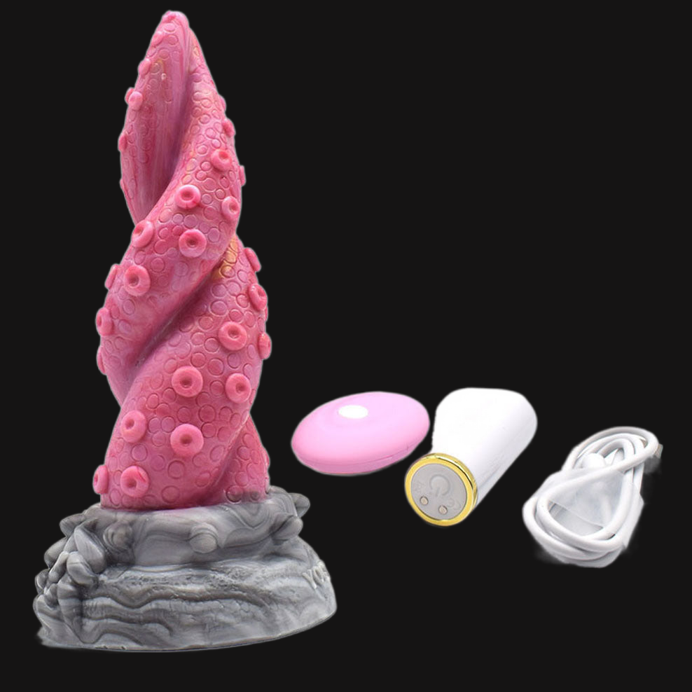 Fantasy Octopus Tentakel Dildo Vibrator - Monster vibrierender Analdildo Buttplug Sexspielzeug