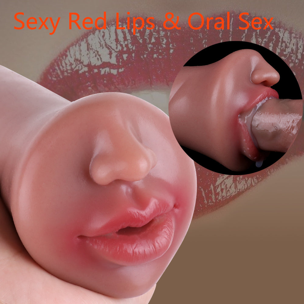 Realistische Oral Pocket Pussy Männer Masturbation Cup - Lebensechter Mund Penis Masturbator