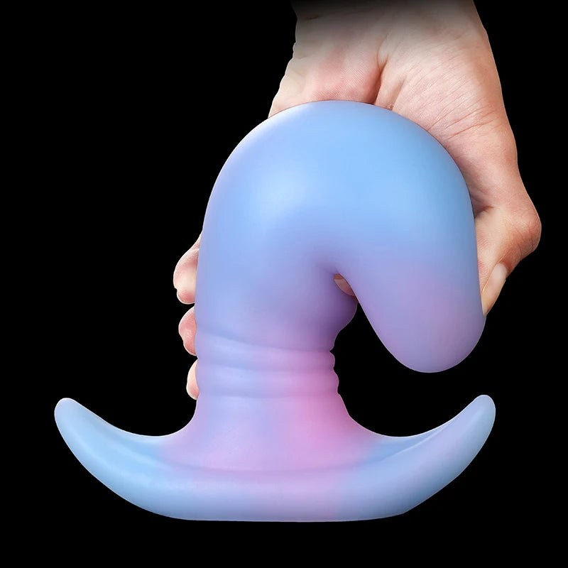 Plug anal lumineux en silicone – Gode anal doux et coloré, jouets sexuels pour femmes et hommes