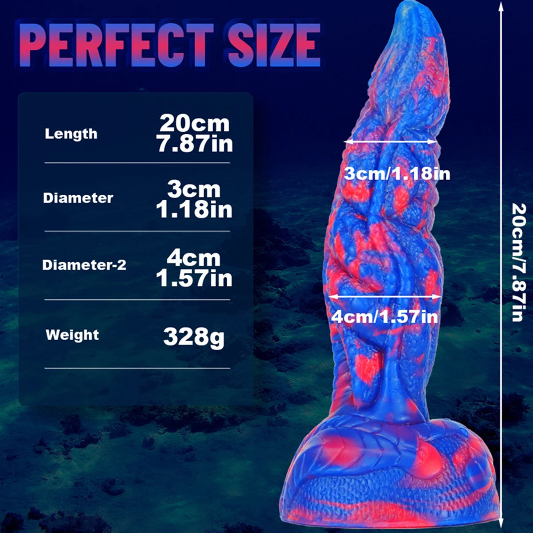 Exotischer Monster-Dildo – realistischer Drachen-Design-Silikon-Dildo-Analplug – Domlust