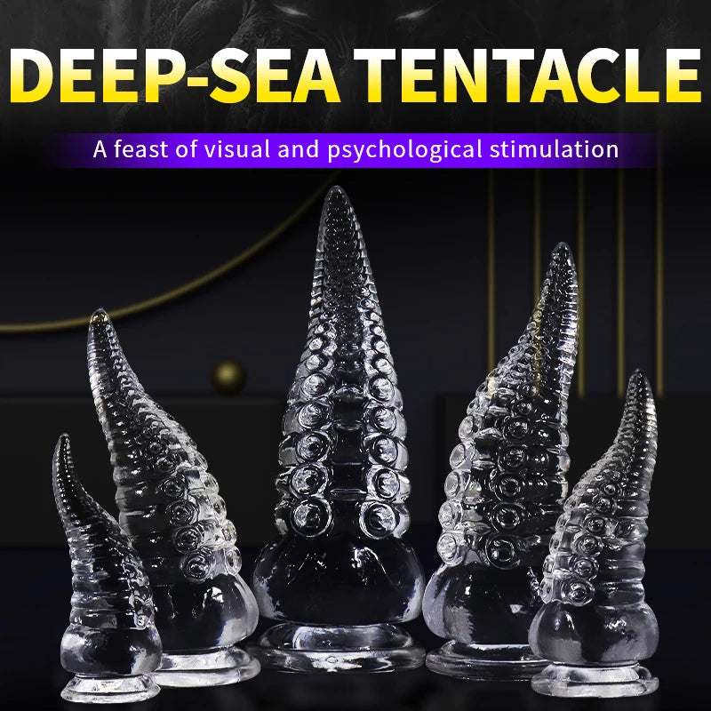 Monster Tentacle Dildos Butt Plug - Jelly Fantasy Anal Dildo Women Sex Toys