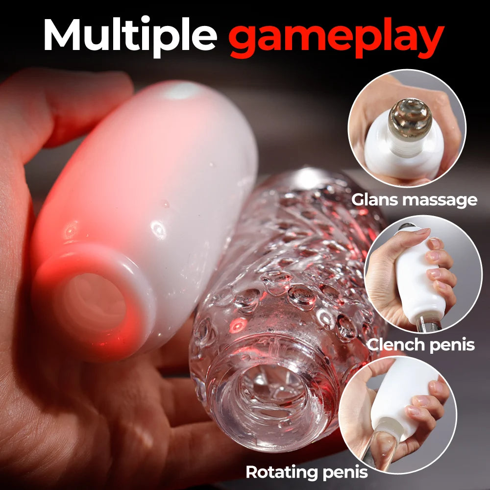 Jelly Pocket Pussy Masturbateur masculin - Serrant le manchon de pénis Massage Sex Toys pour hommes