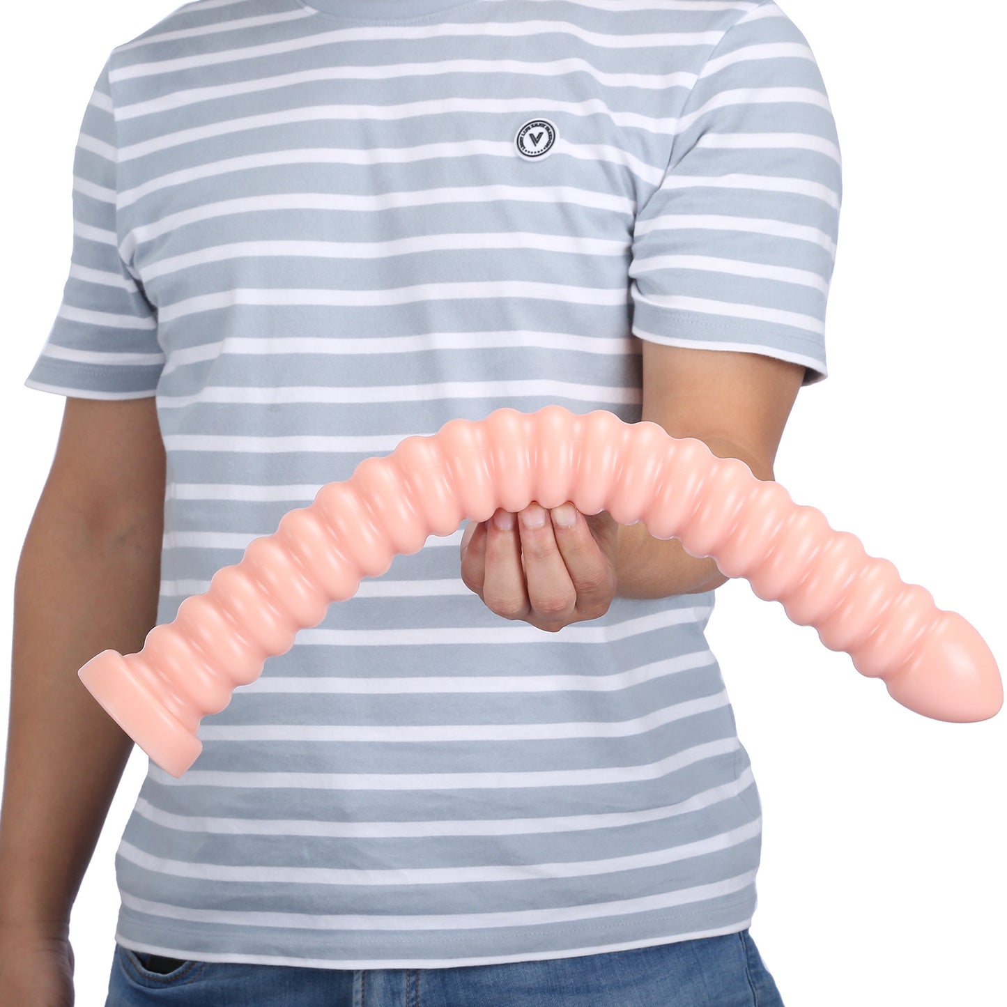 Analplug mit extra langem Schwanz – Spiralperlen-Analdildo, Vaginal-Prostata-Massagegerät