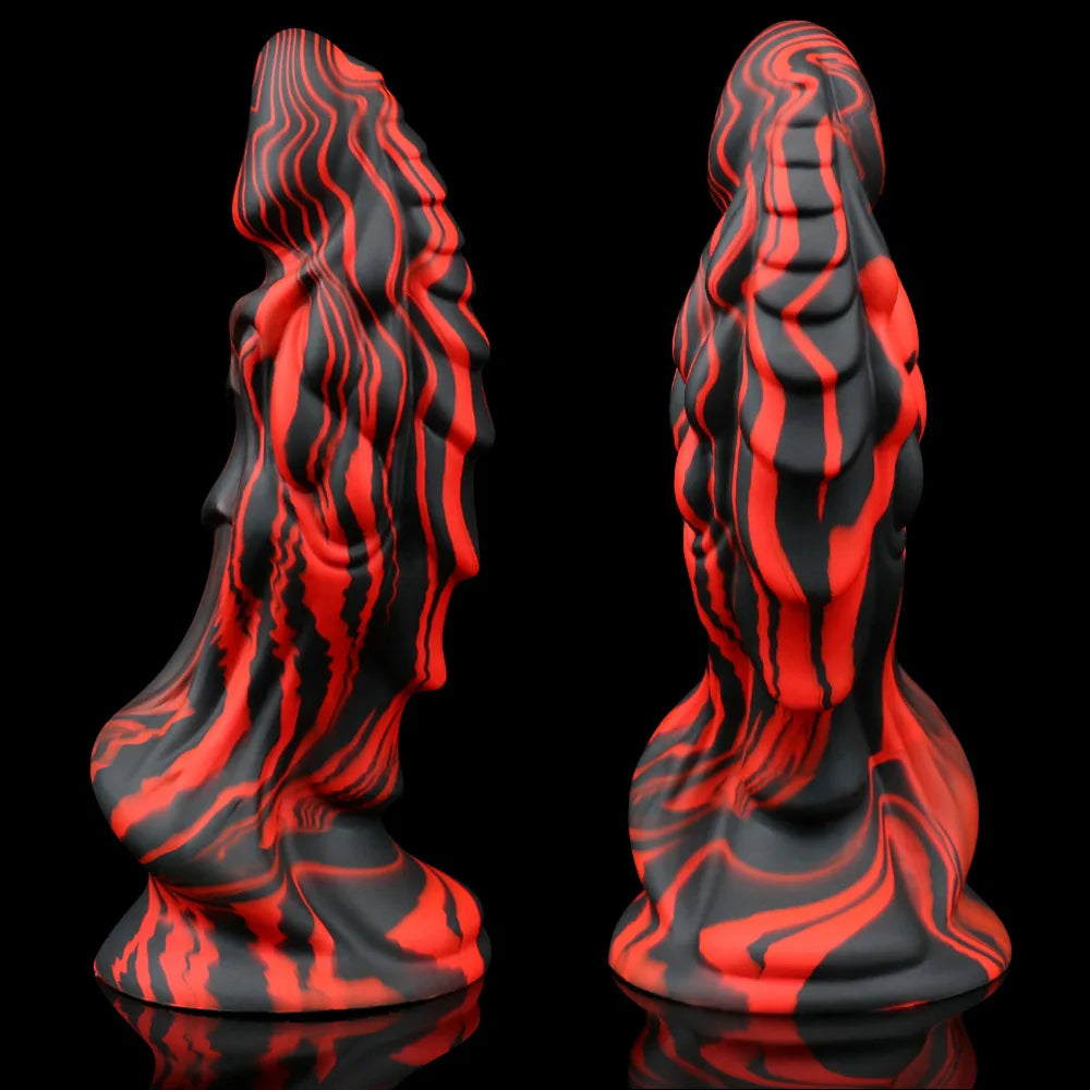 Riesiger Drachendildo-Analplug – exotische Monsterdildos Vagina-Prostata-Massagegerät