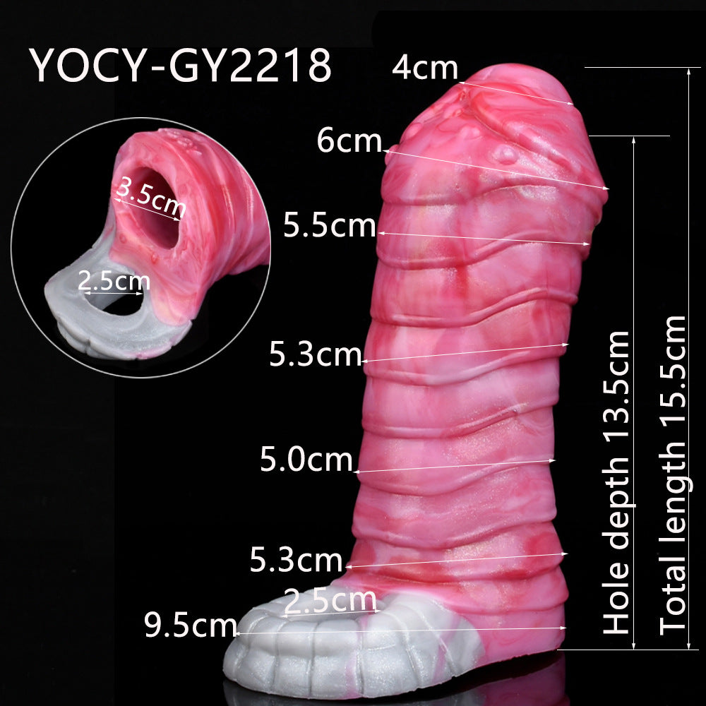 Drachen Penishülle Penisring Sexspielzeug für Männer - Silikon Monsterdildo Penisvergrößerer Sexshop