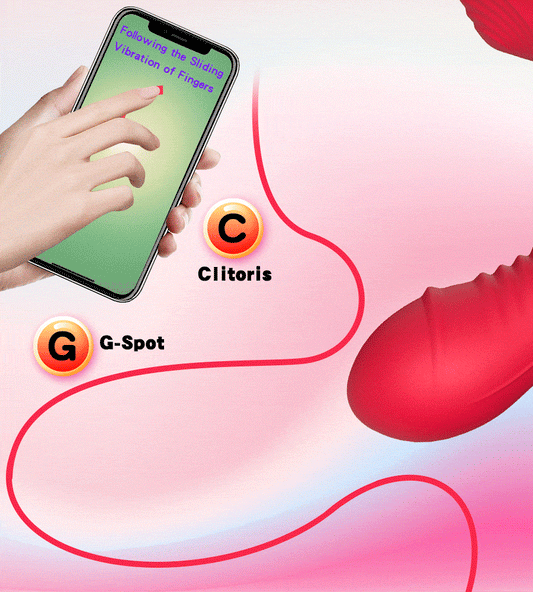 APP Controlled Clitoral Vibrator - Double End G Spot Dildo Vibrator Clit Stimulator