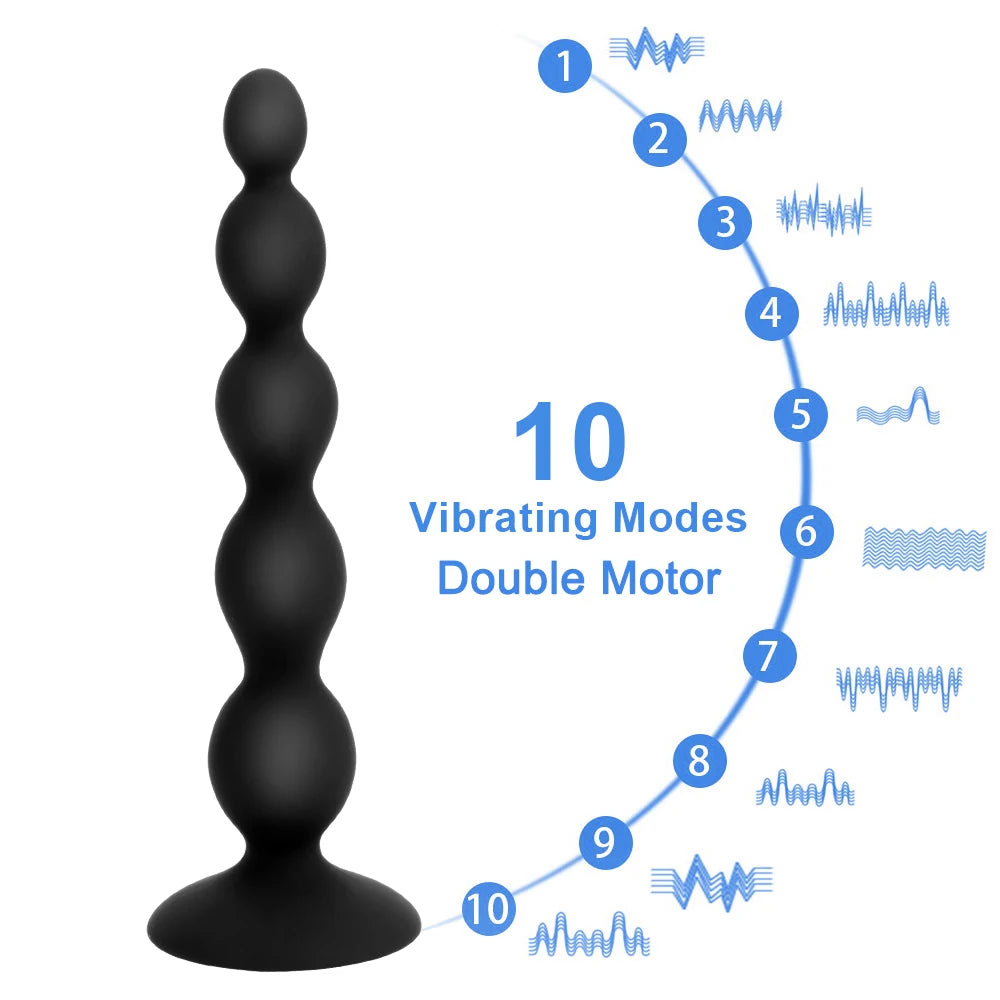 Perles anales télécommandées - Masseur de prostate vibrant avec plug anal