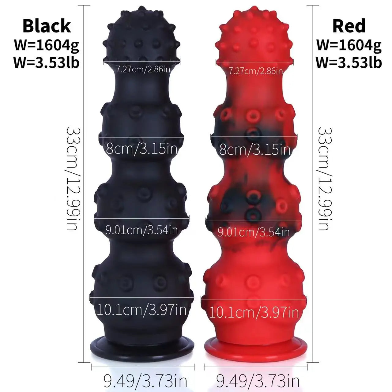 Großer riesiger Analperlen-Buttplug – 33 cm großer geknoteter Dildo, Analdilatator, Sexspielzeug für Männer und Frauen