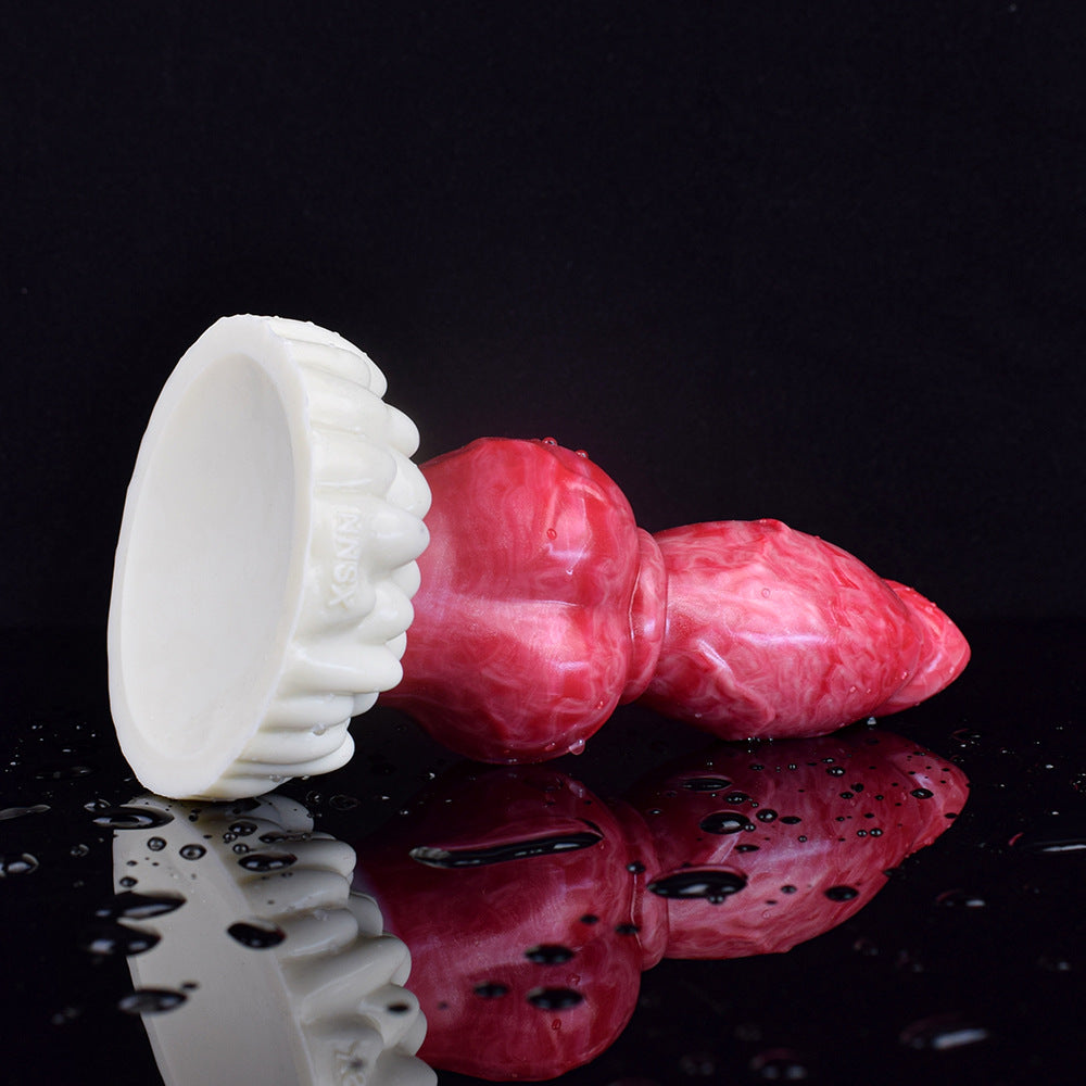 Fantasy Huge Dog Dildo - Big Knotted Animal Penis Vagina Masturbator Anal Plug Toy