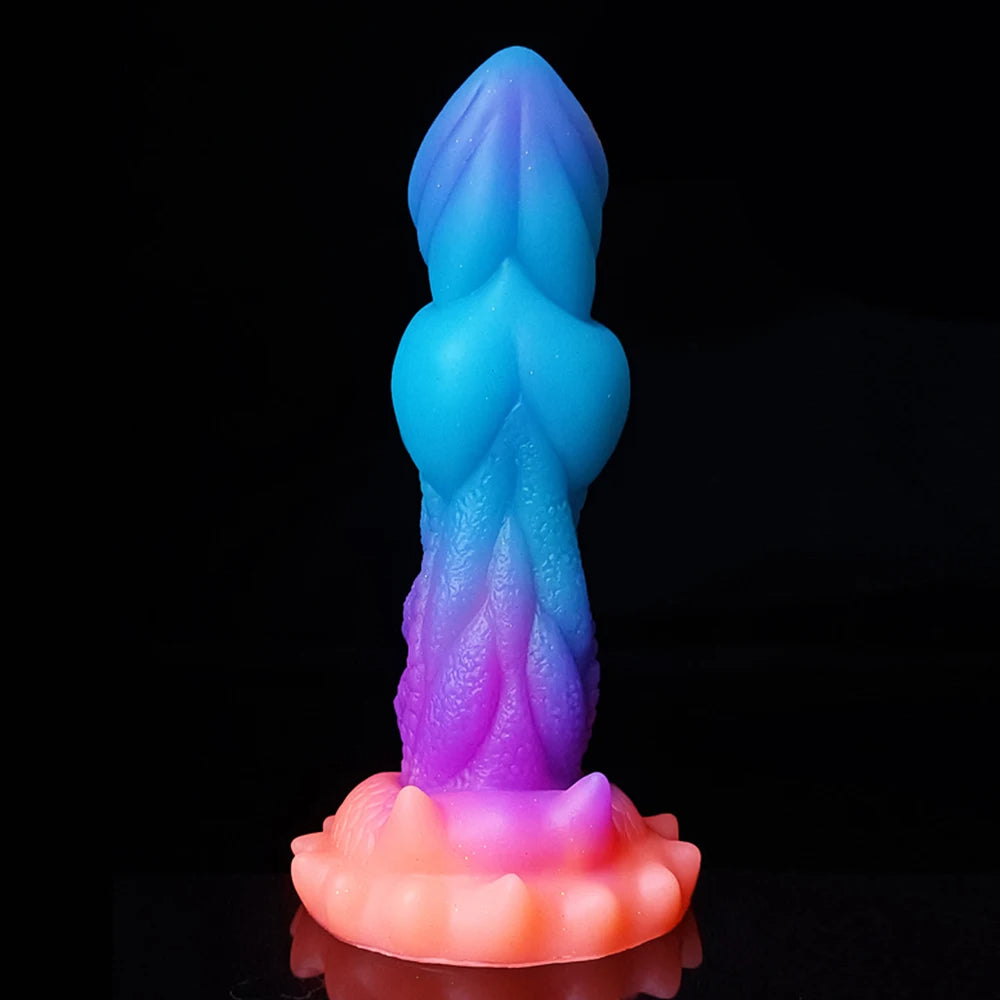 Godes Dragon Lumineux Énorme Plug Anal Anal - Gode Monstre Doux Sex Toys pour Femmes