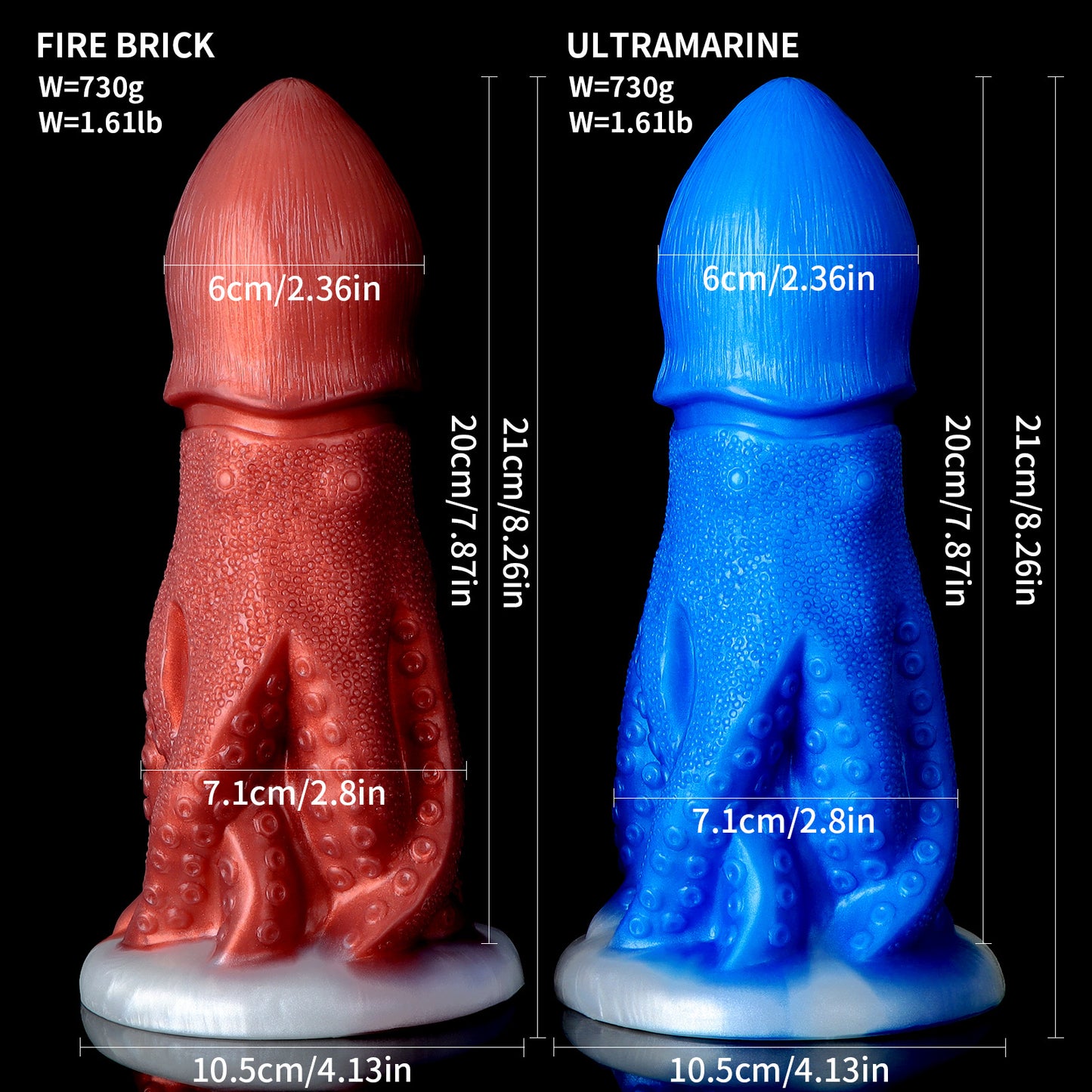 Realistic Octopus Monster Dildo Butt Plug - Big Suction Cup Silicone Alien Dildos Sex Toy