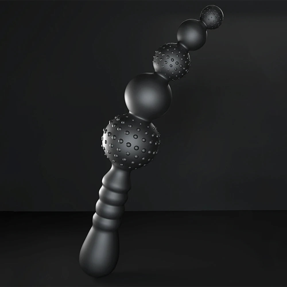 Big Anal Dildo Sex Toys - Knotted Silicone Dildos Anal Beads Dilator Sex Whip Anal Toys