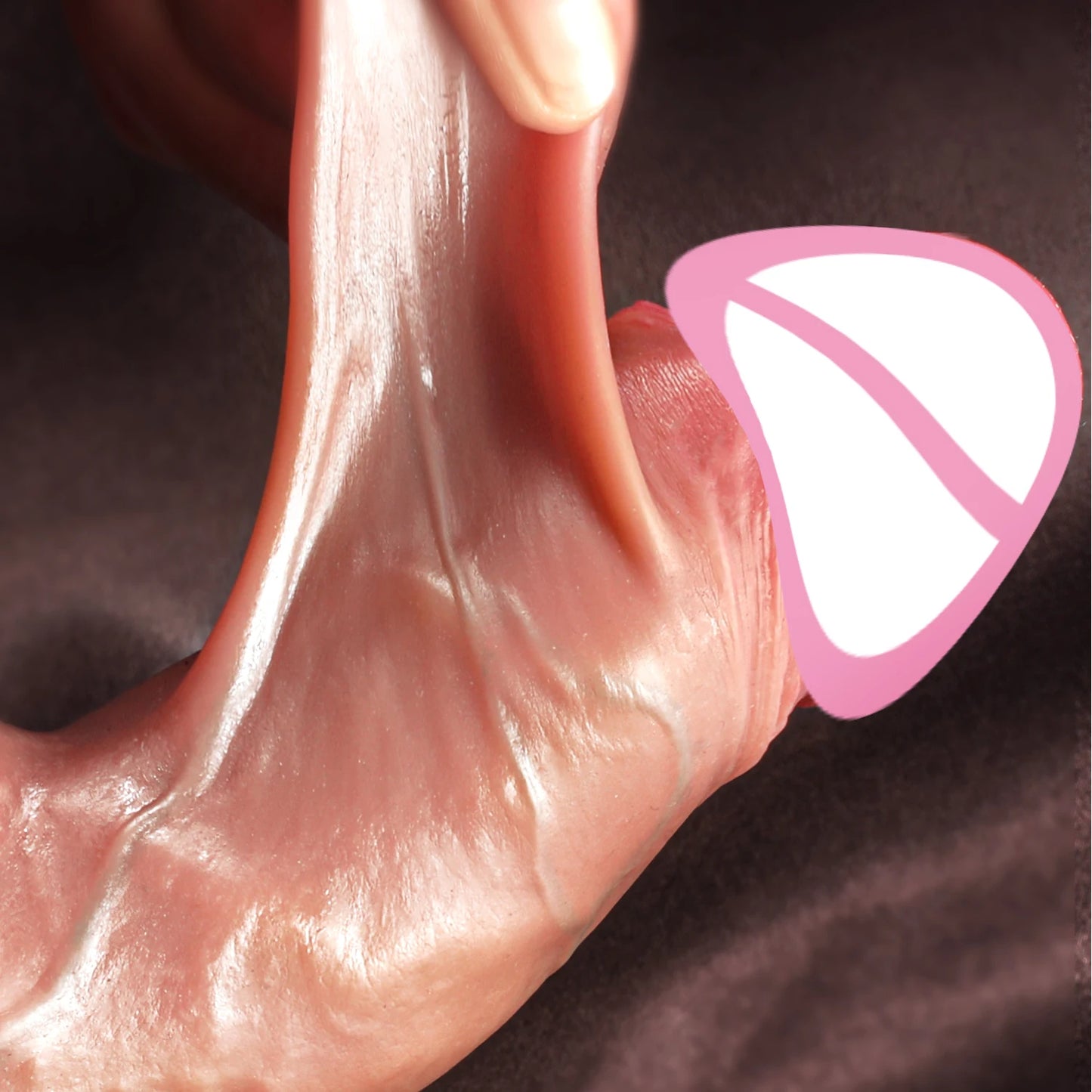 Realistischer Analdildo-Buttplug - 8 Zoll lebensechter Gleithautdildo, Sexspielzeug für Frauen