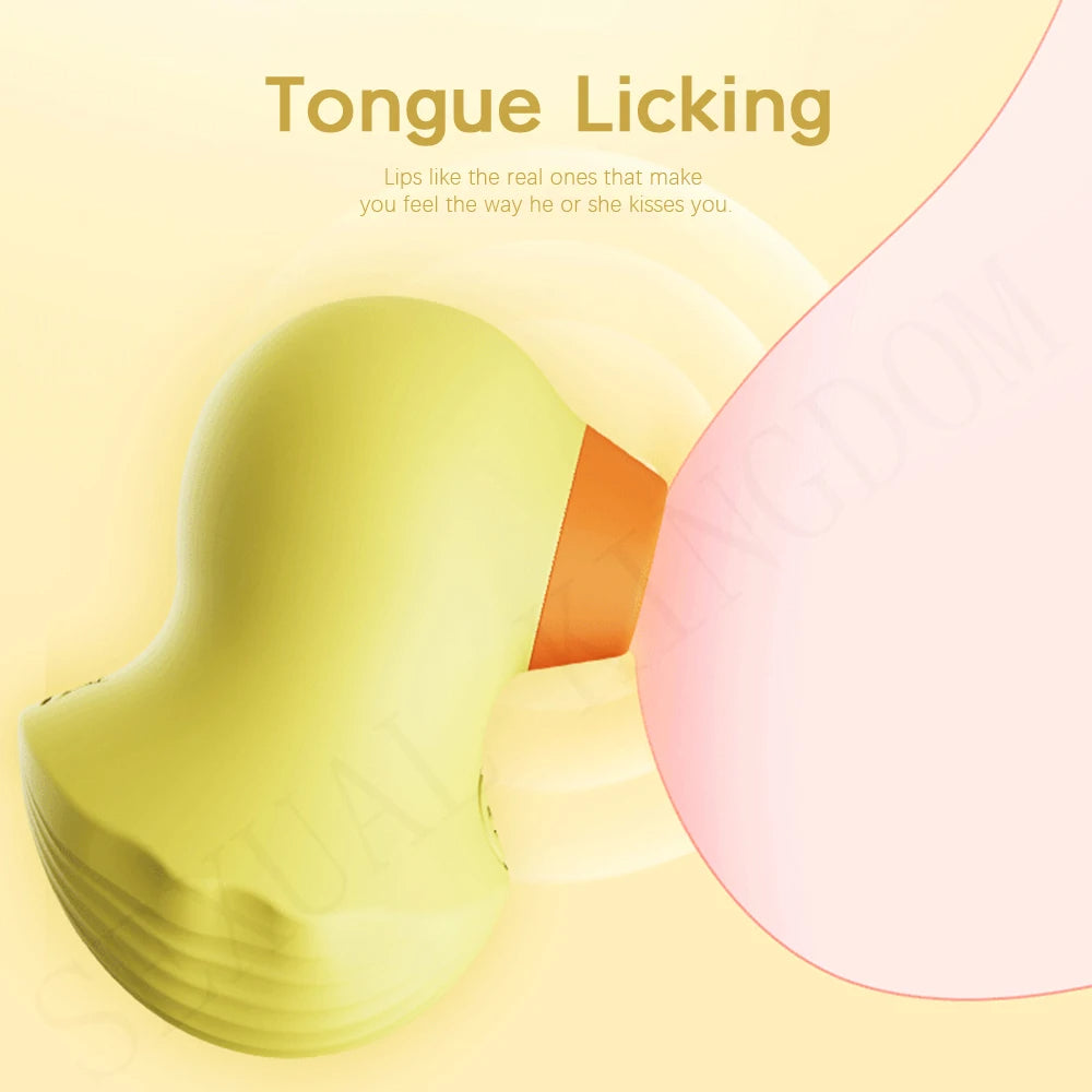 Clitoral Sucking Female Sex Toys - Portable Yellow Duck Clit Orgasm Sucker