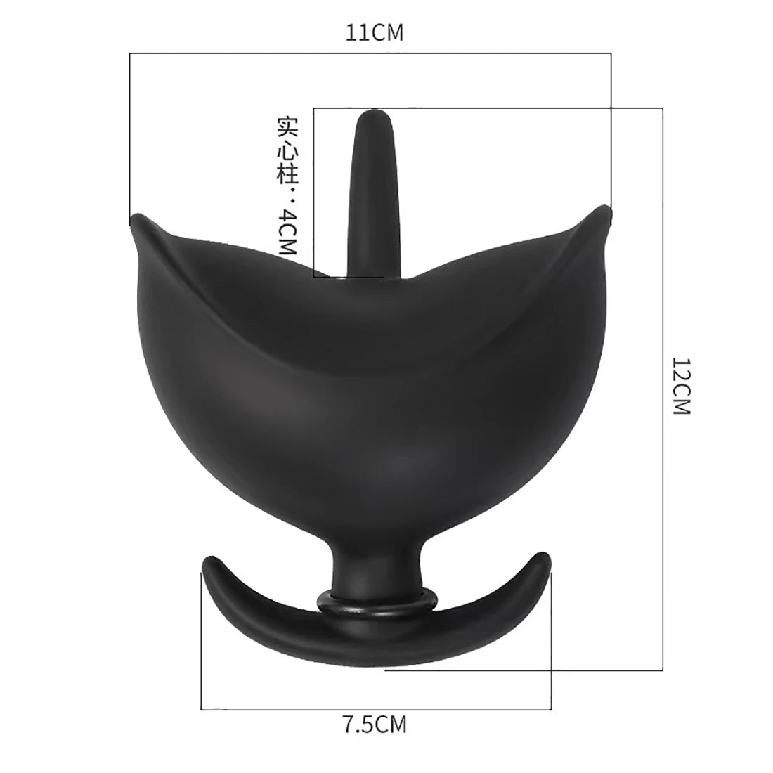 Soft Silicone Inflatable Anal Plug - Flower Pump Butt Plug Dilator for Enhanced Pleasure