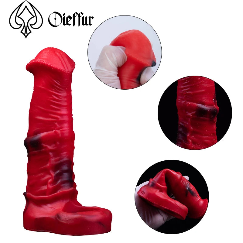 Monsterdildo Cock Sleeve Penisring Entender - Silikon-Verlängerungskondom Prostatamassager