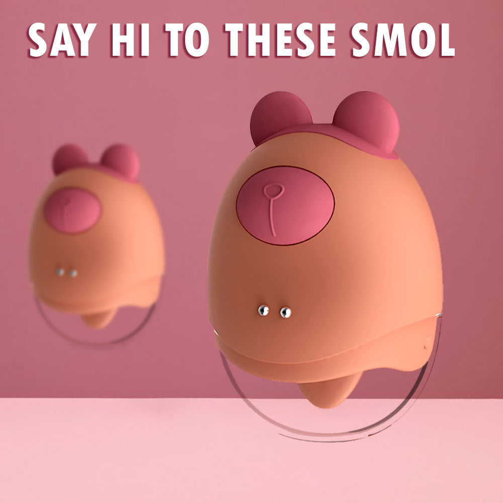 Cute Bear Clit Nipple Stimulator - Tongue Licking Clitoral Vibrator Fe Domlust Cute Bear Clit Nipple Stimulator - Tongue Licking Clitoral Vibrator Fe Domlust