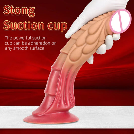 Fantasy Monster Dildo Butt Plug - Realistic Dragon Tentacle Dildos Anal Sex Toys
