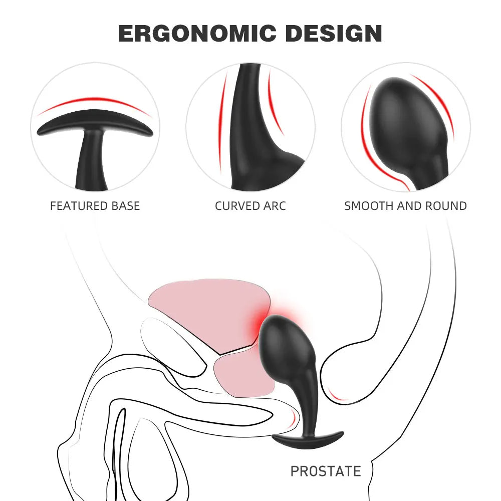 Plug anal en silicone - Têtard doux Plug anal dilatateur mâle femelle jouets sexuels
