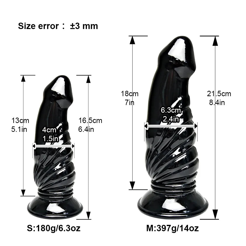 Monsterdildo-Buttplug – Riesiges Fantasy-Saugnapf-Vagina-Analstimulations-Sexspielzeug