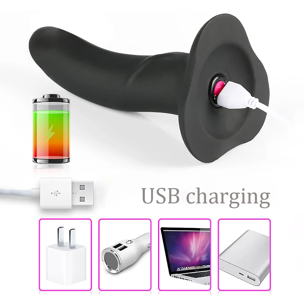 Strap On Dildo Vibrating Panties - Remote Control G Spot Prostate Massager