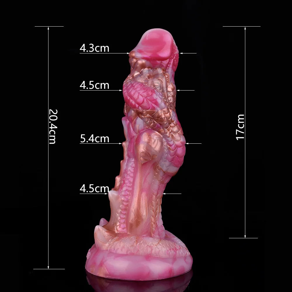 Fantasy Dragon Dildo Butt Plug - Vibrierender Monsterdildo mit Fernbedienung für die Prostatamassage