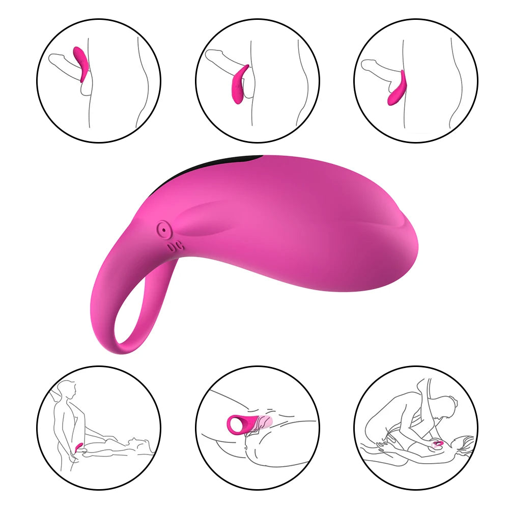 Vibromasseur vibrant pour culotte – 36 modes, anneau pénien, stimulateur clitoridien, jouets sexuels pour couples