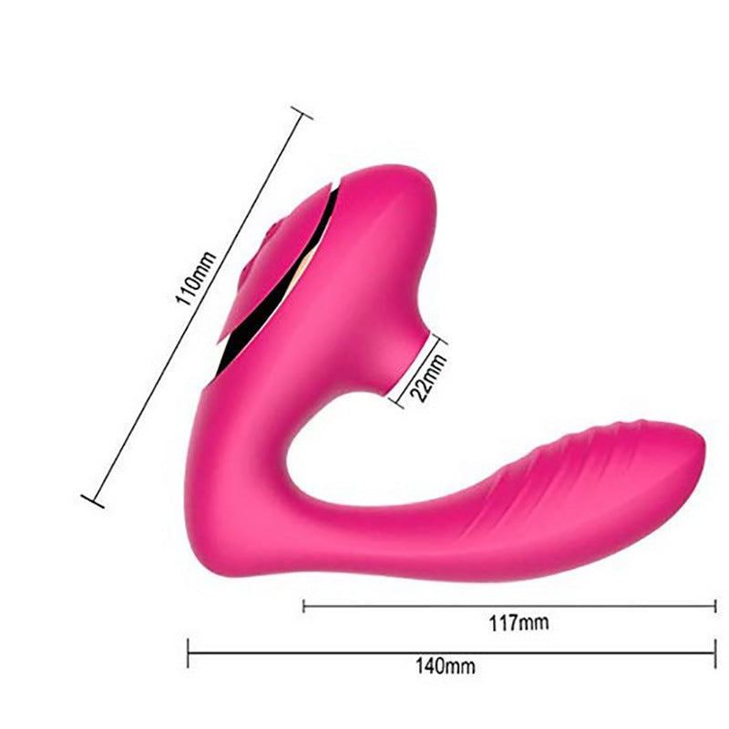 Klitoris-saugender, vibrierender Analdildo – doppelseitiges klitorales G-Punkt-Prostata-Massagegerät