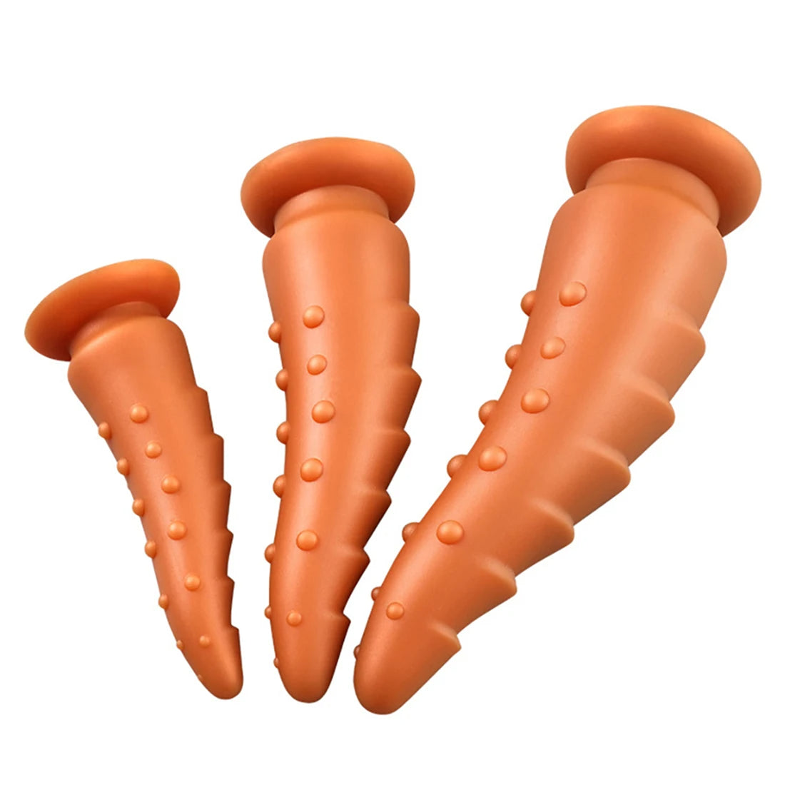 Big Monster Dildo Anal Plug - Realistic Gold Knotted Dildos Silicone Tentacle Anal Toys