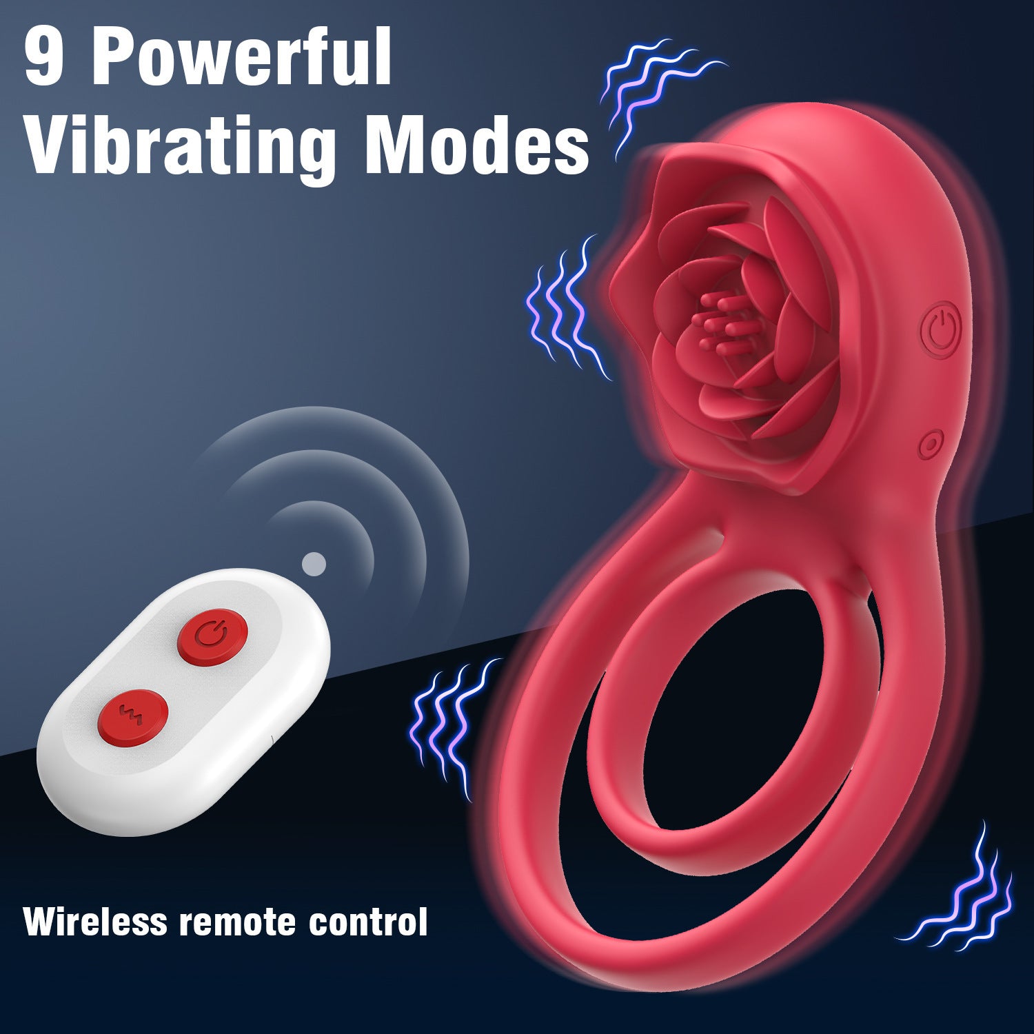 Rose Clitoral Vibrating Cock Ring - Remote Control Clit Stimulator Dou Domlust Rose Clitoral Vibrating Cock Ring - Remote Control Clit Stimulator Dou Domlust