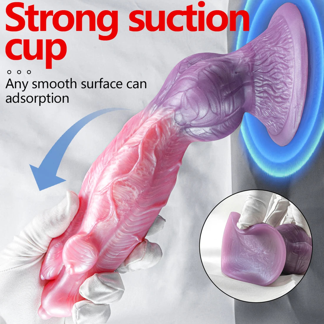 Realistic Thick Dog Dildo - 11 inch Monsterdildo Three Head Women Masturbating Sex Toys
