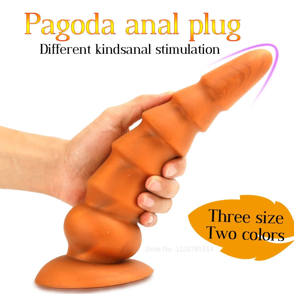 Analdildo aus Silikon – Exotischer konischer Analdilatator, G-Punkt-Prostatamassagegerät