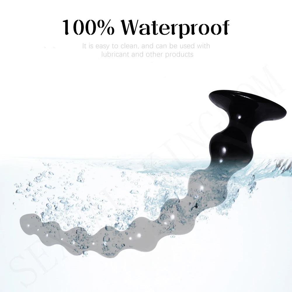 14 Zoll lange Analkugeln Butt Plug - Silikondildo Sexspielzeug für Männer Frauen