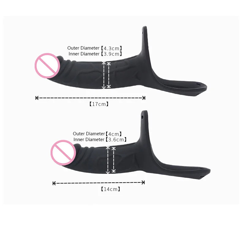 Sangle sur les jouets sexuels masculins de douille de coq - jeu réaliste de couple d'agrandisseur de pénis