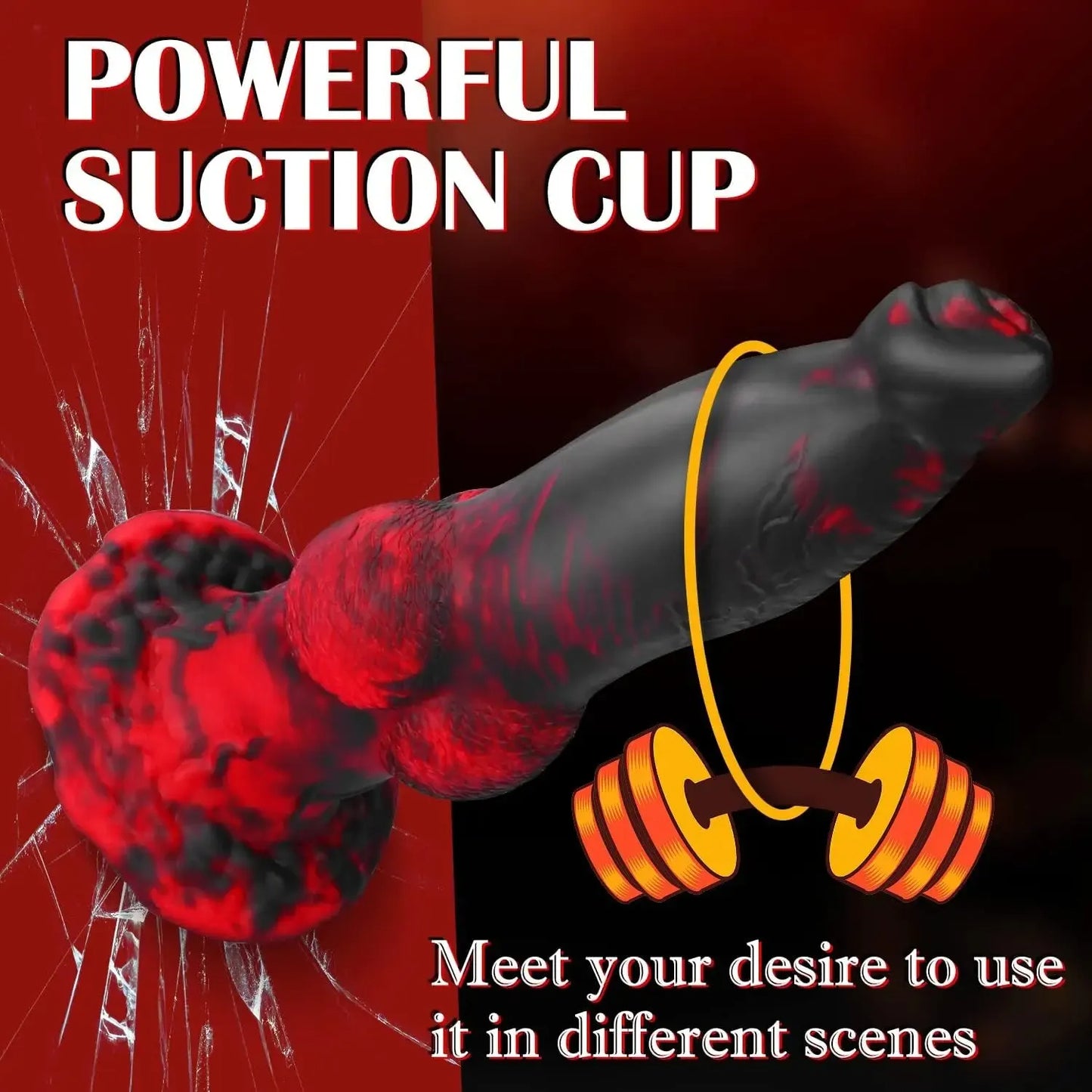 Thrusting Fantasy Dragon Dildo Anal Butt Plug - Fernbedienung Animaldildo Prostata Massager