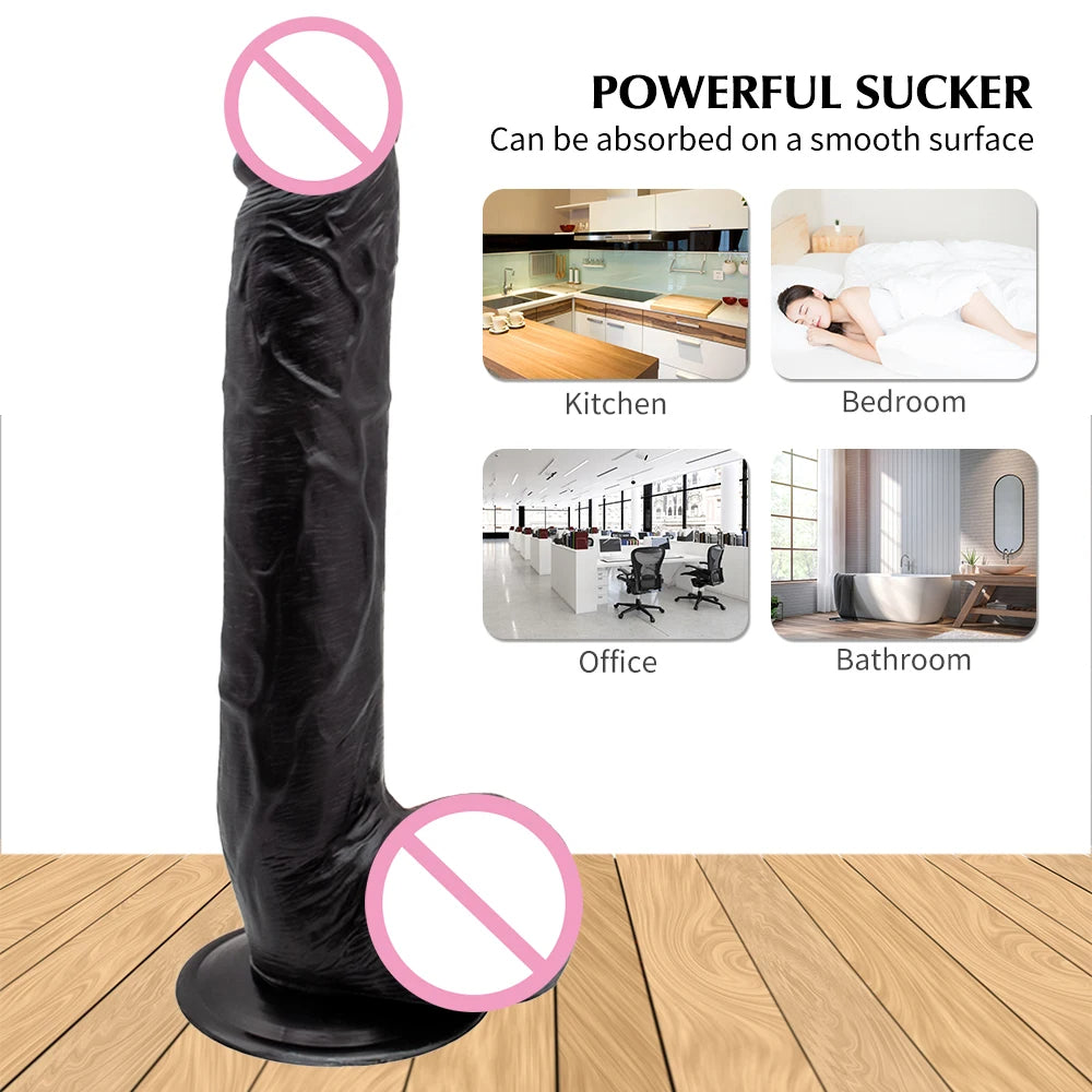 12 Zoll langer Dildo Butt Plug – realistische Dildos Vagina Prostata-Massagegerät