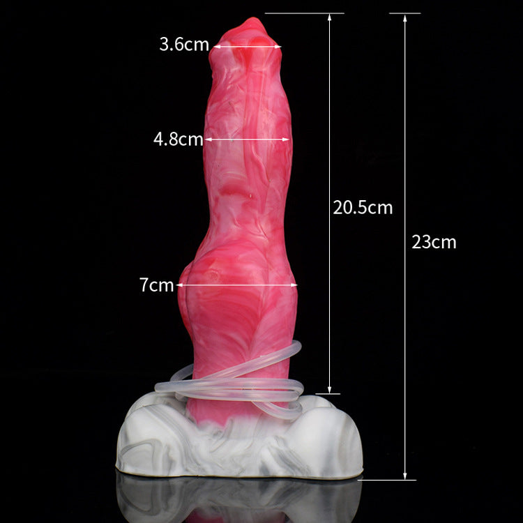 Gode squirting Butt Plug - Chien Monsterdildo Grande Ventouse Silicone Vagin Prostate Masseur