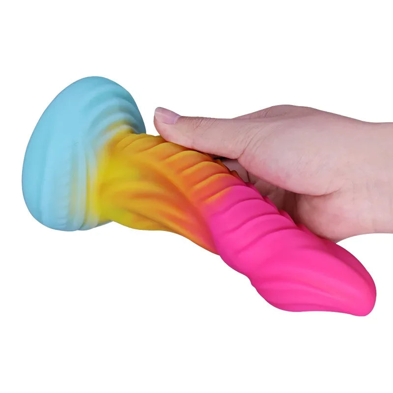 Monster Animal Dildo Butt Plug - Analdildos mit Saugnapf aus Silikon, Sexspielzeug