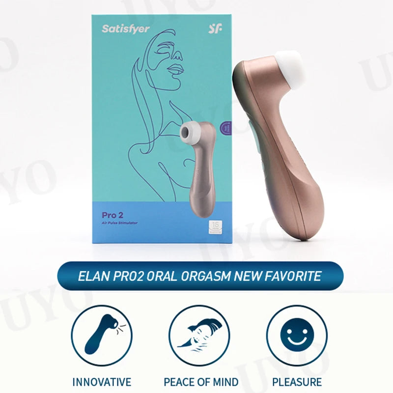 Satisfyer Pro 2 Clit Sucking Vibrator – Nippel-Klitorisstimulator, Sexspielzeug für Frauen