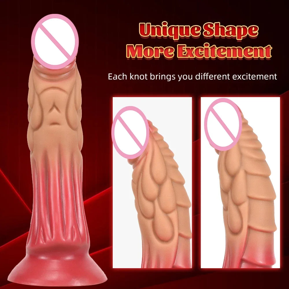Fantasy Monster Dildo Butt Plug - Realistische Drachententakeldildos Analsexspielzeug