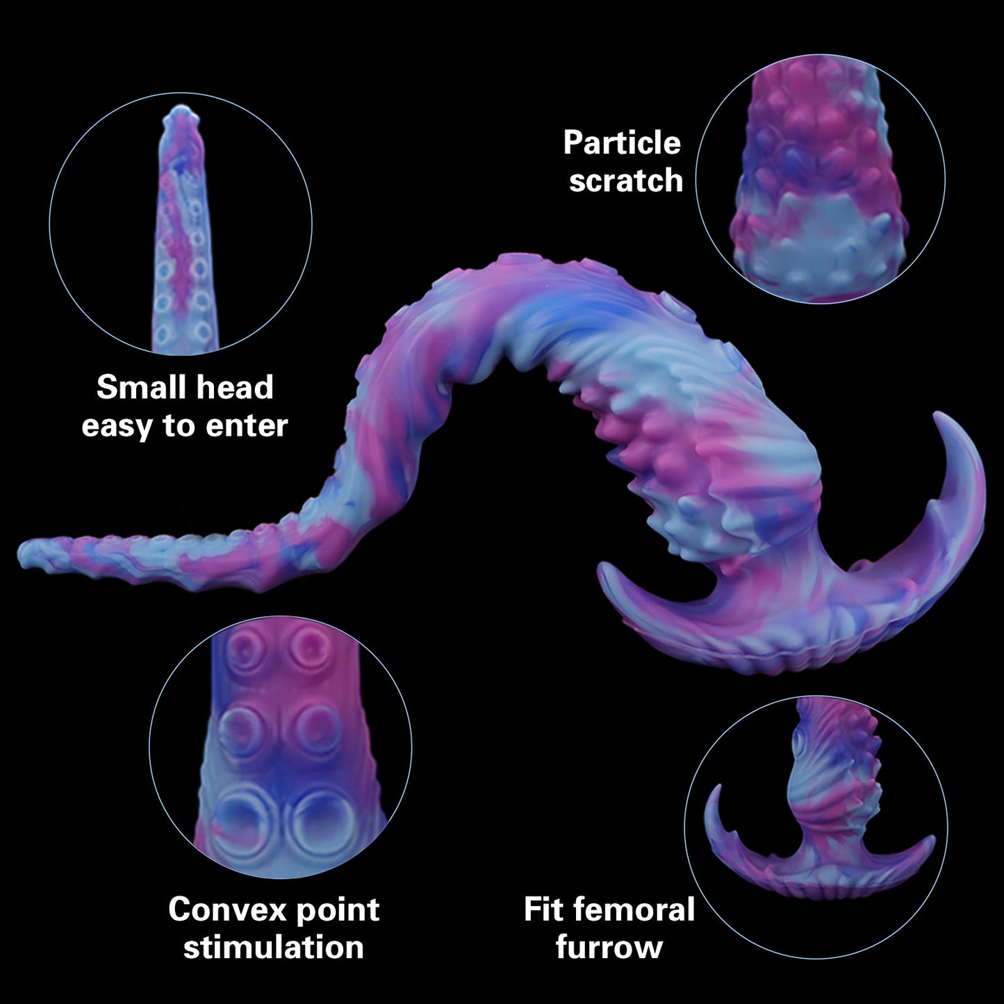 Extra Long Octopus Tentacle Anal Dildo Butt Plug - Monsterdildo Silicone Sex Toy for Men Women