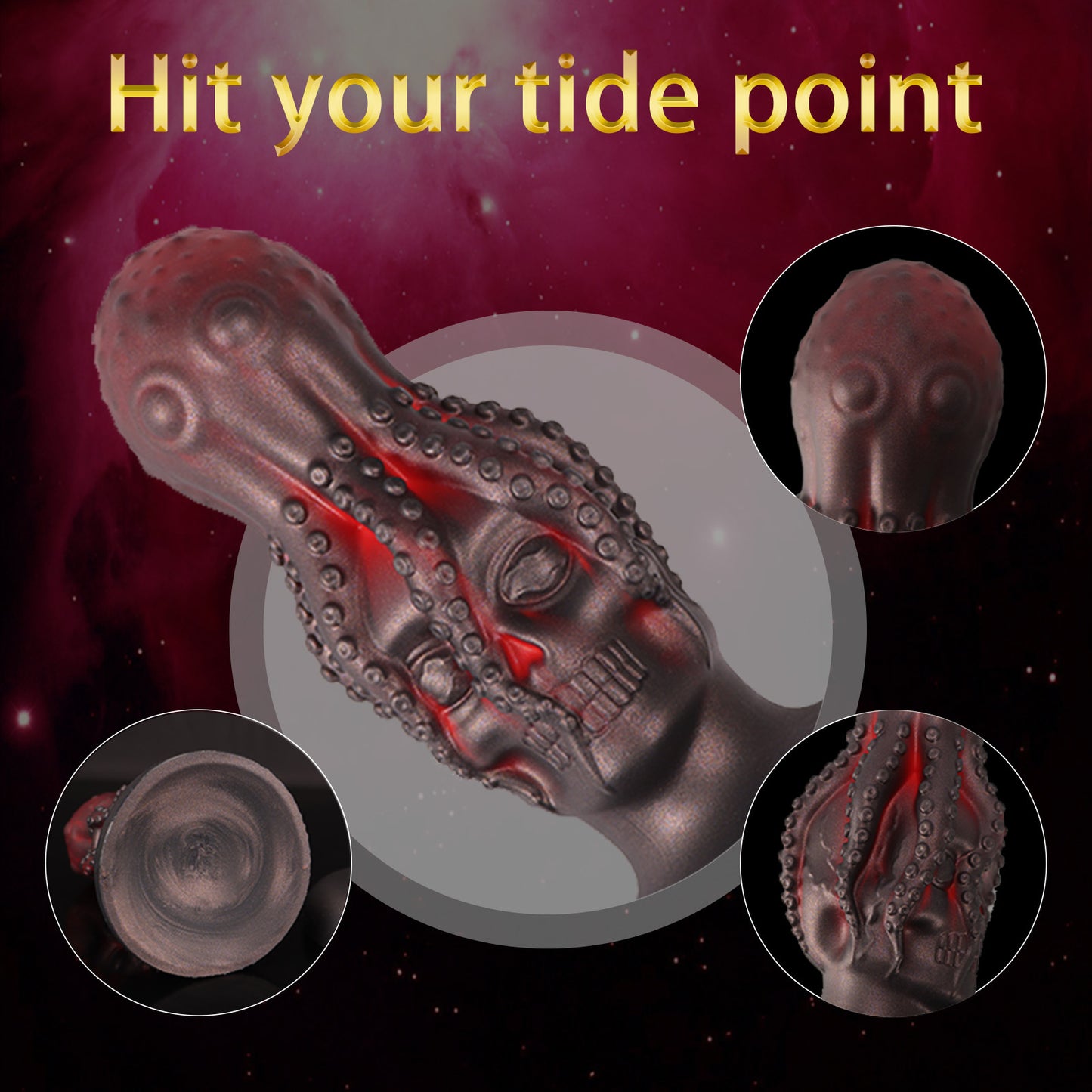 Oktopus Dildo Anal Dilatator Butt Plug - Alien Skull Monsterdildo Frauen Vaginal Masturbator