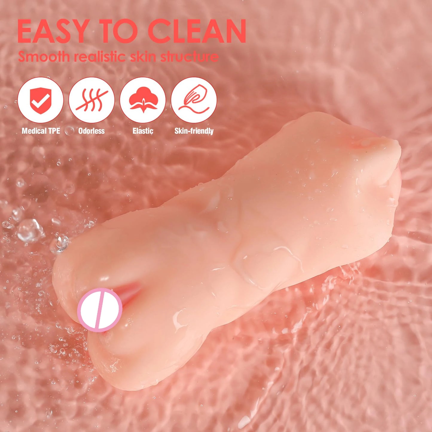 Tasse de masturbation de chatte de poche réaliste - Bouche Vagin Anus Peins Massage Sex Toy pour hommes