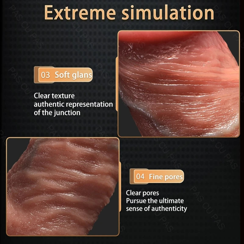 Gode vibrant télécommandé - Sangle sur gode réaliste Silicone jouets sexuels féminins