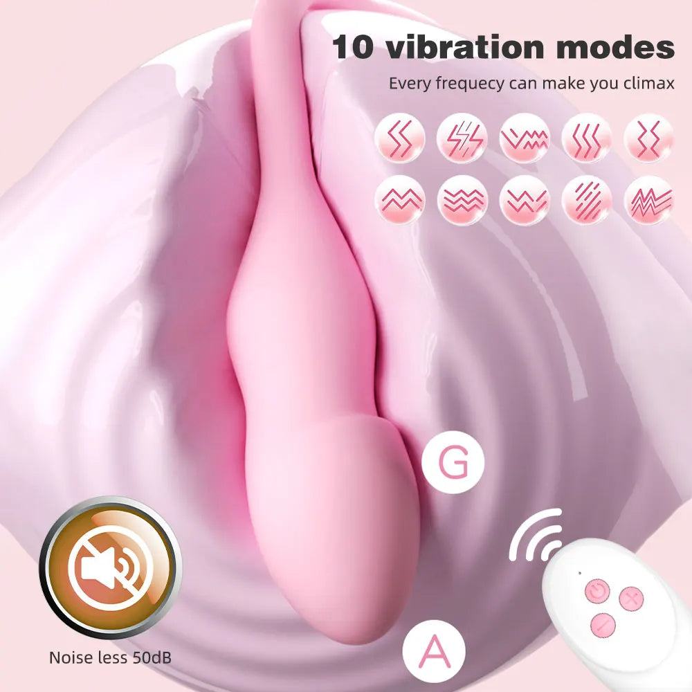 Gode vibrant gonflable télécommandé - Plaisir sexuel fantastique en couple